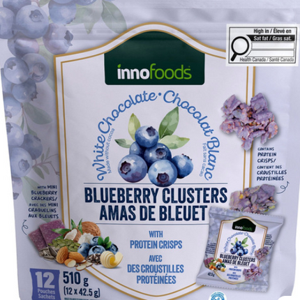 Inno Foods White Chocolate Blueberry Clusters 510g