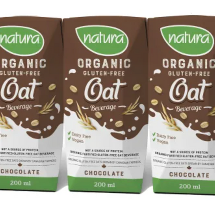 Natura Organic Oat Beverage Chocolate 3x200mL
