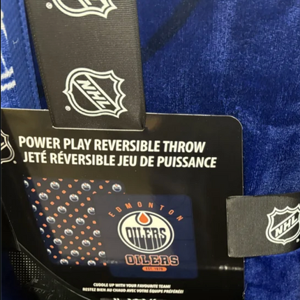 Reversible Oilers Throw