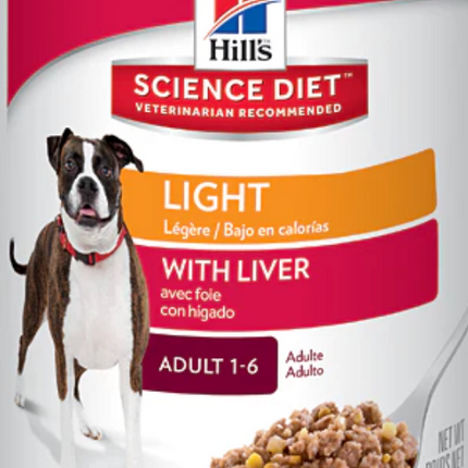 Hill's Science Diet Adult Light with Liver Canine 12x370g