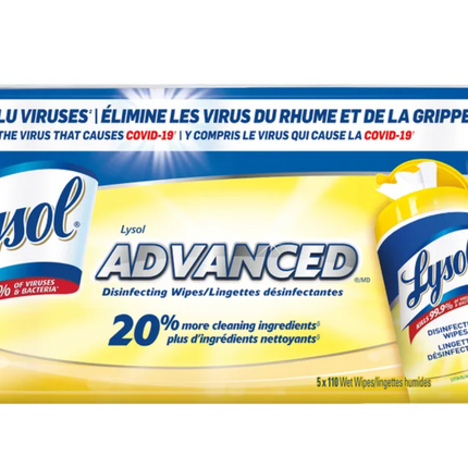 Lysol Disinfecting Wipes, 4-5 x 550 Wipes