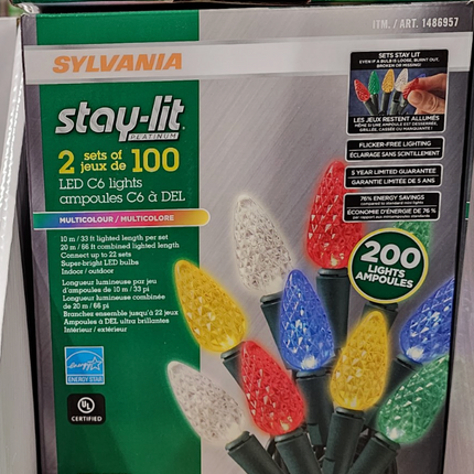 Sylvania 2 x 100 LED Multi