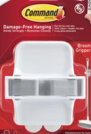 3M Command Broom and Mop Gripper 4PK