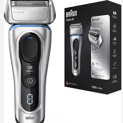 Braun Series 8 8330s Next Generation, Electric Shaver for Men