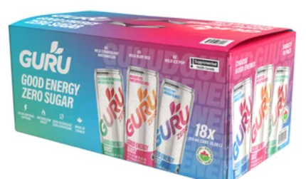 Guru Zero Sugar Variety Pack 18 × 355 mL