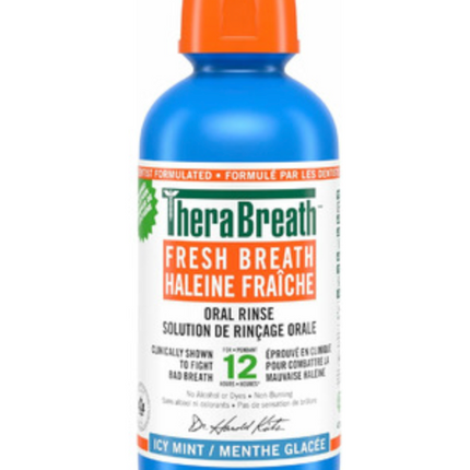 TheraBreath Oral Rinse Icy Mint 1L