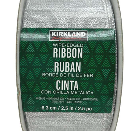 KS 2.5" Wired Edge Christmas Ribbon